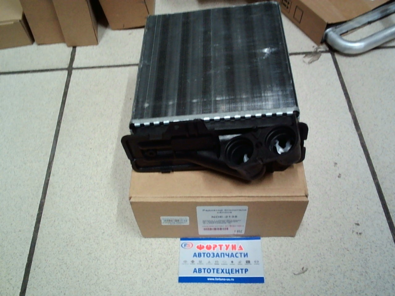 Радиатор отопителя NDE-2135 NARICHIN /RENAULT LOGAN '04-,  LOGAN '08-,  SANDERO '08-,  DUSTER '10-,  LADA LARGUS '12-/ (без трубок)