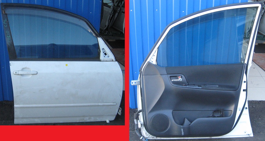 Дверь TOY SPACIO 120 (02) /белая/ FRONT RH [б/у]