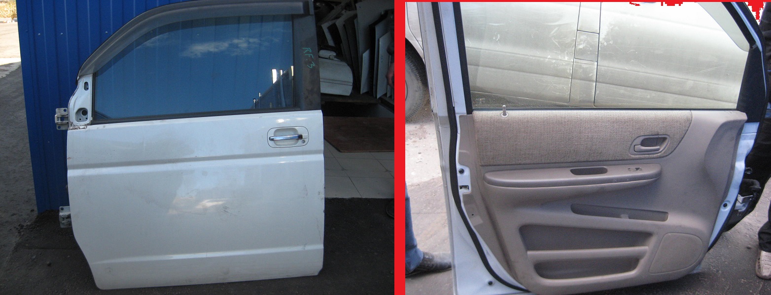 Дверь HON STEPWGN RF3 /белая/ FRONT LH  [б/у]